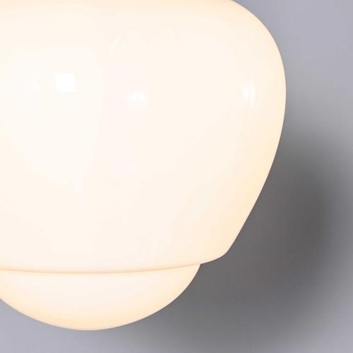 Textile Opaline Glass Droplet Pendant, 1950s For Sale - Image 7 of 8