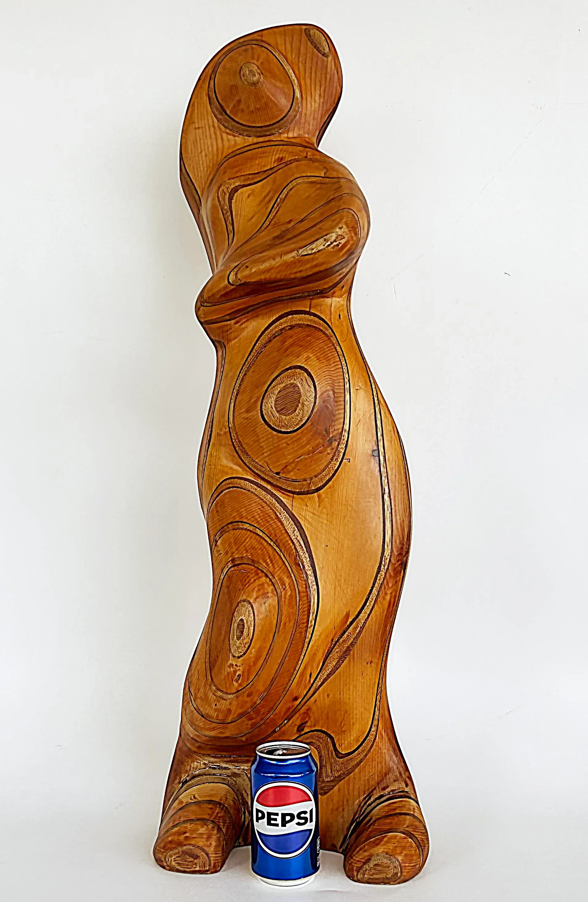 Large Robert Hardgrove Abstract Organic Wood Sculpture | Chairish display picture 1