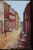 Vintage Roger Merkel Signed Cobblestone Street Oil Painting—Gilt Framed For Sale - Image 4 of 15