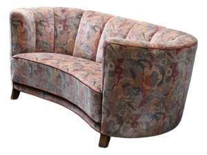Mid 20th Century Danish "Banana" Sofa