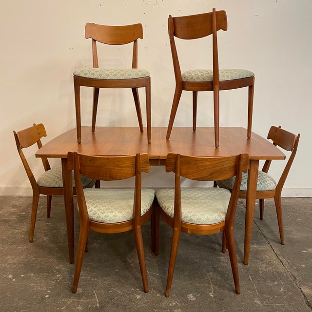 Mid Century Modern Drexel Declaration Dining Table & 6 Chairs by Kipp