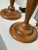 Wood Neoclassical Traditional Brass & Solid Wood-TurnedTable Lamps, a Pair For Sale - Image 7 of 12