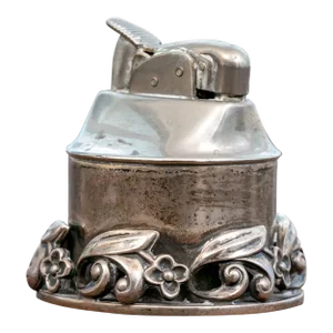 Vintage La Paglia Designed Sterling Silver Table Lighter