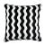 Modern Schumacher The Wave 24" Pillow in Black For Sale - Image 3 of 3
