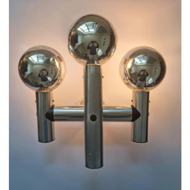Mid-Century Austrian Wall Sputnik for Kalmar, 1970s For Sale - Image 11 of 15