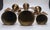 Modern Modern Brass Angel Candle Holders Set 3 For Sale - Image 3 of 4