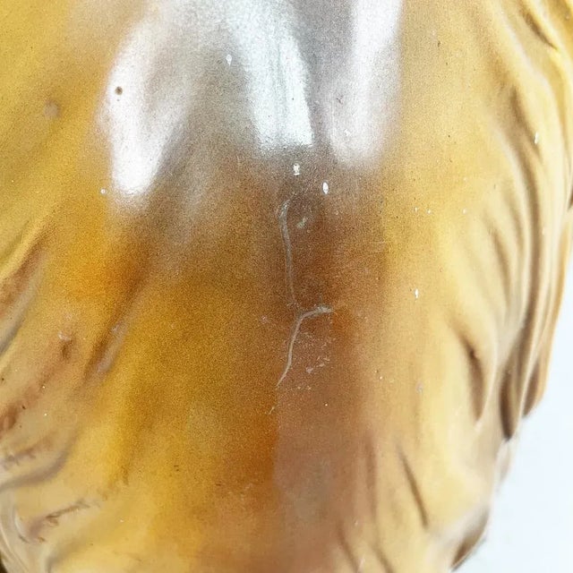 Italian Modern Ceramic Sculpture of Sitting Collie Dog, 1970s For Sale - Image 10 of 16