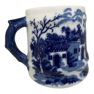 Vintage Blue & White Transferware Mug