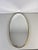 Italian Oval Brass Framed Wall Mirror, 1960s For Sale - Image 4 of 12