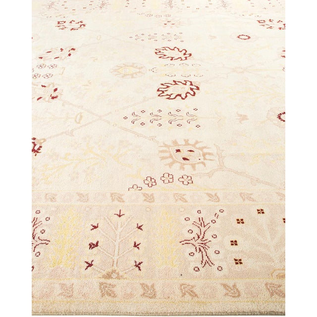 Solo Rugs Eclectic, One-of-a-Kind Hand-Knotted Area Rug - Ivory, 9' 3" x 12' 3" For Sale - Image 4 of 8