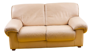 Vintage Sofa in Cream Leather