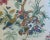 Chinoiserie Schumacher Asian Chinoiserie Birds& Botanical Floral Feather/Down Pillow 24" Square For Sale - Image 3 of 6