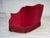 Danish 2-Seater Sofa in Red Velour with Ash Legs, 1970s For Sale - Image 13 of 18