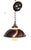 Mid 20th Century Mid 20th Century Kitchen Chandelier Copper Finish With Glass Shade by the Progressive Mfg.Co. For Sale - Image 5 of 14