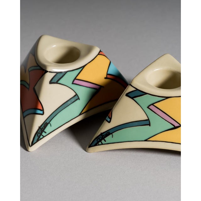 Flash Porcelain Vase and Candleholder Set by Dorothy Hafner for Rosenthal, 1980s, Set of 4 For Sale - Image 12 of 14
