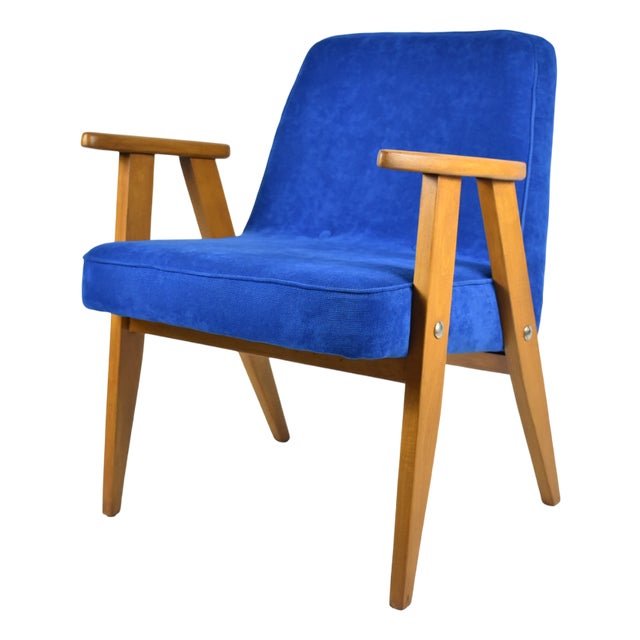 Oak 366 Armchair by J. Chierowski, 1960s For Sale
