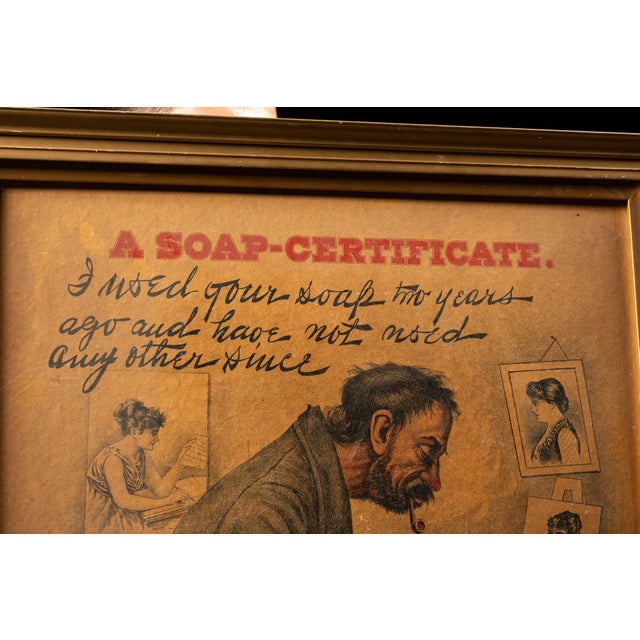 1880s–1890s James S. Kirk American Family Soap Framed Advertisement For Sale - Image 4 of 7