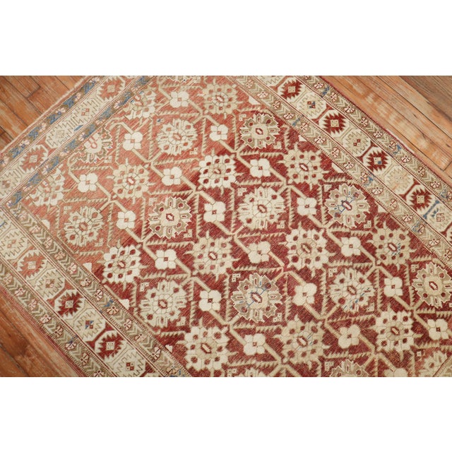 Red 19th Century Antique Zabihi Collection Caucasian Shirvan Rug - 3'8" x 3'8" For Sale - Image 8 of 8