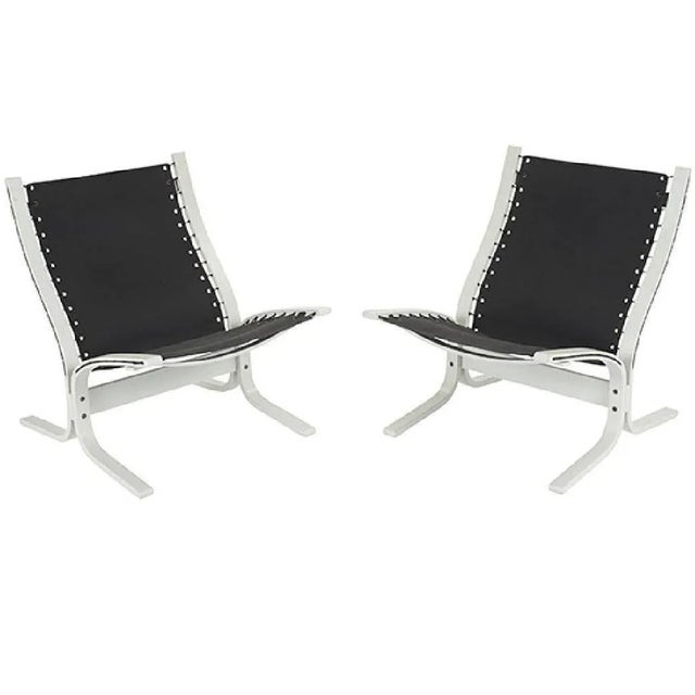 Black "Siesta" Lounge Chairs by Westnofa - a Pair For Sale - Image 8 of 8