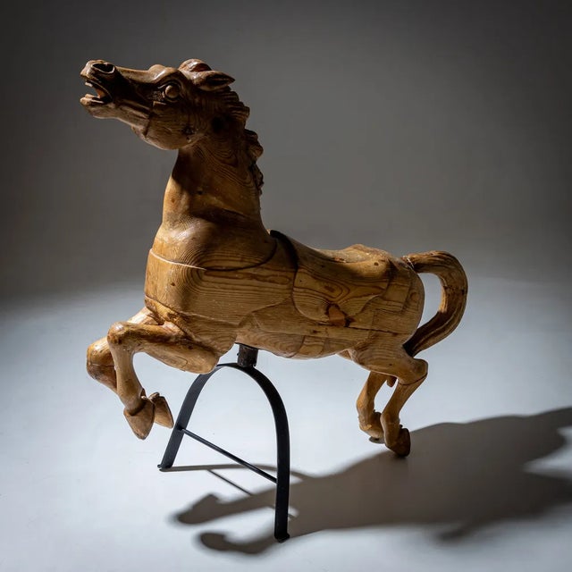 Wooden Merry-Go-Round Horse, Early 20th Century For Sale - Image 9 of 10