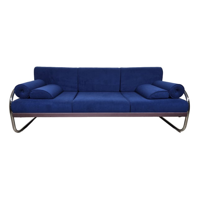 Bauhaus Chrome Sofa by Robert Slezák for Slezák Factories, 1930s For Sale