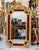 French Baroque Gold Leaf Wall Mirror – Burgundy Velvet Frame With Ornate Floral Details For Sale - Image 4 of 4