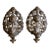 Pair of Antique Continental Brass Repoussé Sconces For Sale