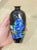Metal Meiji Japanese Cloisonne Enamel Vase With Bijin in Blue Kimono, Circa 1890 For Sale - Image 7 of 9