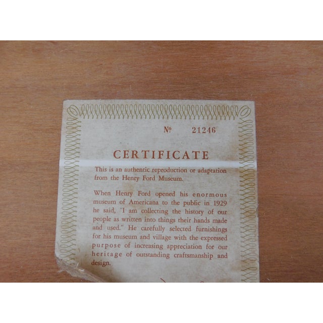 Late 20th Century Century Furniture Georgian Style Henry Ford Museum Cherry Chest 41.25"w For Sale - Image 5 of 15