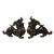 Chinese Metal Color Painted Forturn Fengshui Pixiu Figures - a Pair For Sale