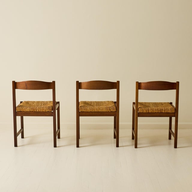 1960s Giovanni Michelucci "Torbecchia" Series Dining Chairs by Poltronova, Set of 6, 1960s For Sale - Image 5 of 7