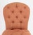 Victorian Edward Ferrell Victorian Style Button-Tufted Red Fabric Upholstered Slipper Chair For Sale - Image 3 of 8