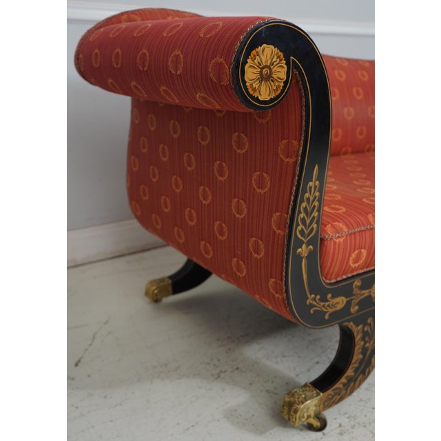 Kindel Neoclassical Baltimore Settee Sofa For Sale In Philadelphia - Image 6 of 12