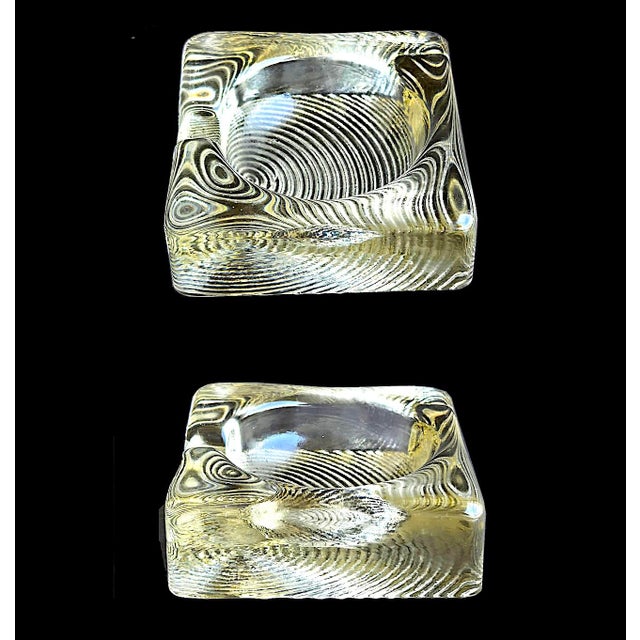 Mid-Century Modern Mid 20th Century Brutalist Glass Ashtray With Metropolitan Detail For Sale - Image 3 of 13