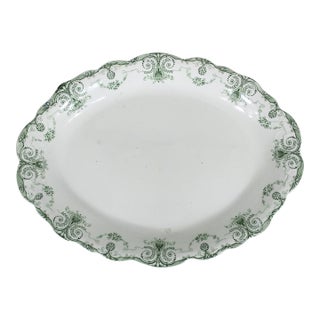 Antique English Ironstone Transferware Platter For Sale
