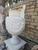 White Greek Style Cast Iron Garden Urns, 1950, Set of 2 For Sale - Image 8 of 10