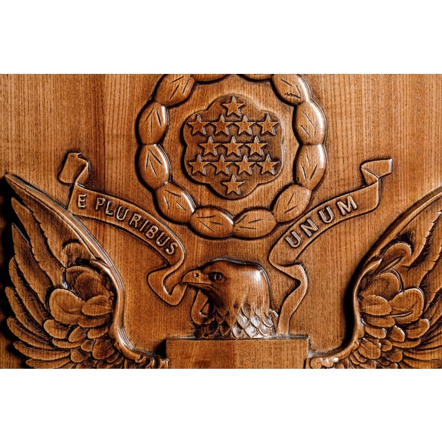 The American Seal II creation showcases the American bald eagle and the United States seal offering a unique and creative...