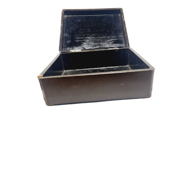 Japanese Lacquerware Box, 1950s For Sale - Image 9 of 11