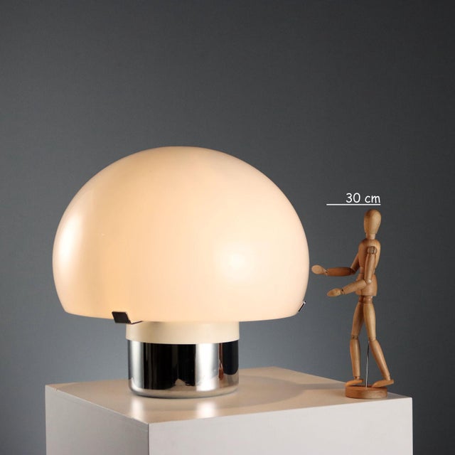 Vintage Mushroom-Shaped Table Lamp in Plastic, 1970s For Sale - Image 3 of 8