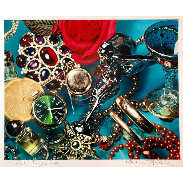 Audrey Flack, Pop Art Color Photograph Dye Transfer Print Audrey Flack Rolls Royce Lady Photo, 1984 For Sale