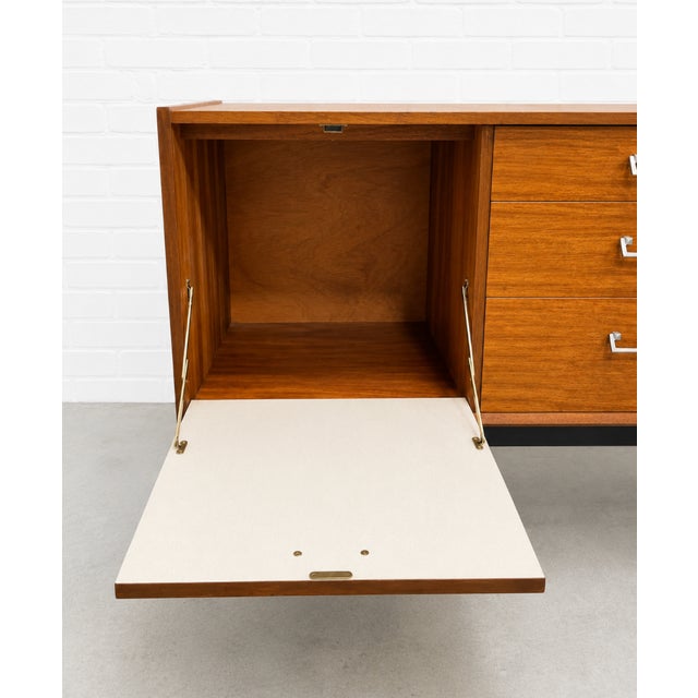 Wood Mid Century Modern Teak Sideboard by Nathan Furniture, Made in England | British MCM Credenza, C. 1960’s For Sale - Image 7 of 17