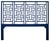 Coastal Ohana Platform Bed King, Navy Blue For Sale - Image 3 of 7