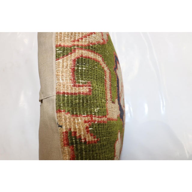 Pillow made from a Green Persian Mahal Rug