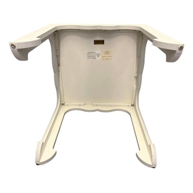 Lee Jofa for Kravet Oliver Linen Wrapped Side Table For Sale In Miami - Image 6 of 10