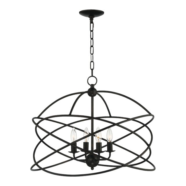 Anson 4-Light Contemporary Statement Chandelier For Sale