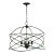 Anson 4-Light Contemporary Statement Chandelier For Sale