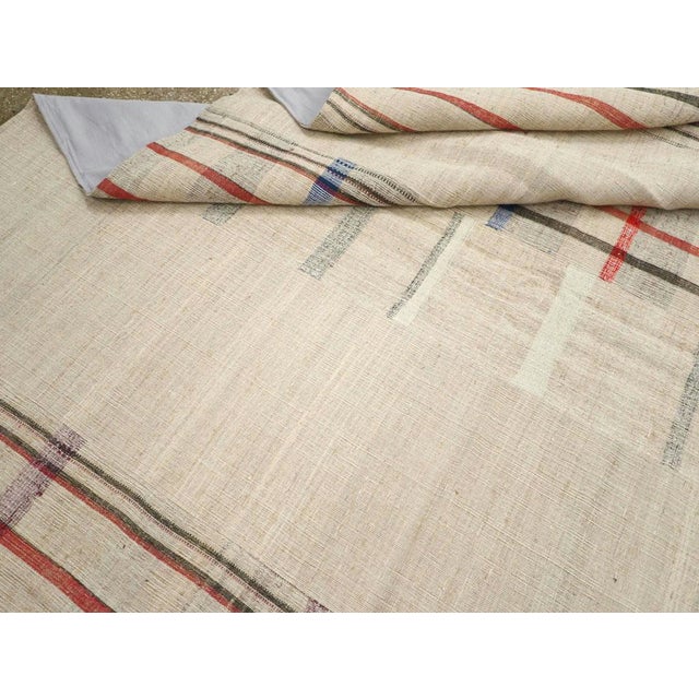 Taupe Galerie Shabab Collection Mid-20th Century Turkish Flatweave Large Room Size Rug For Sale - Image 8 of 8