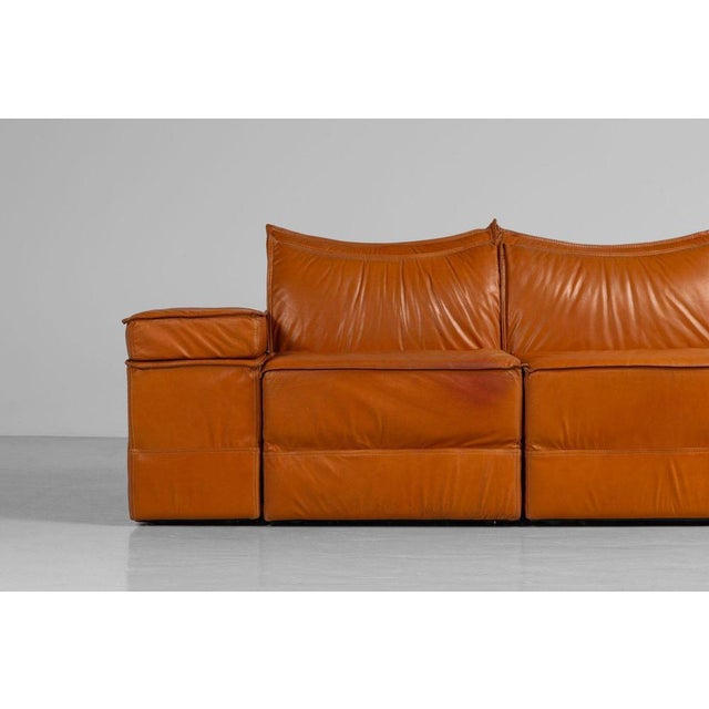 1970s Sofa by Alberto Colombi and Gian Paolo Guzzetti Bonzo, 1975, Set of 7 For Sale - Image 5 of 18