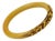 Art Deco Celluloid Bracelet Bangle with Carved Ivy Leaves For Sale