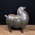 Brown Antique Bronze Tang Style Horse Sculpture – 6.5" Gilt & Red Pigment Figure For Sale - Image 8 of 9